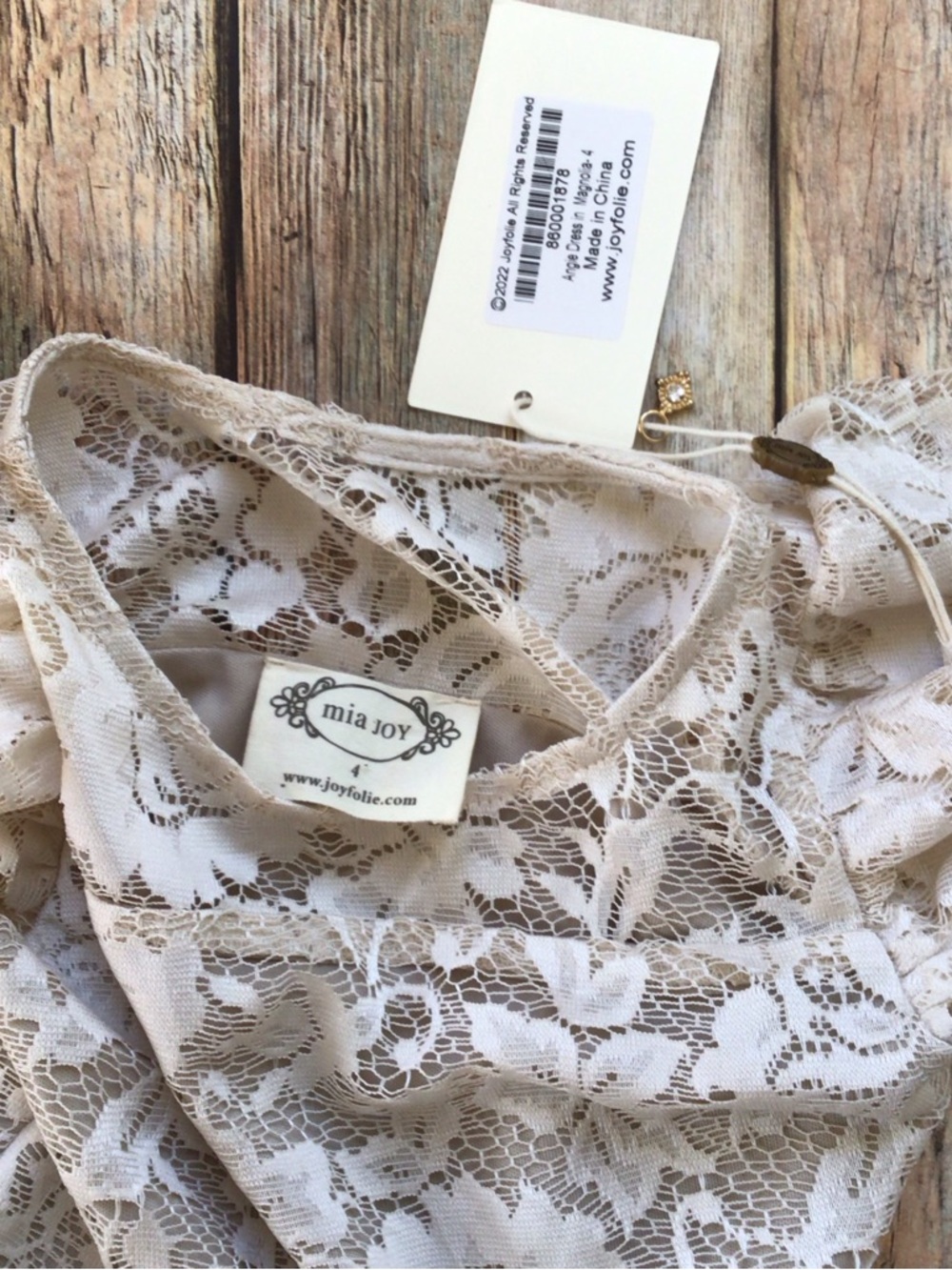 NWT Joyfolie Angie Lace Dress - Picture 4 of 4